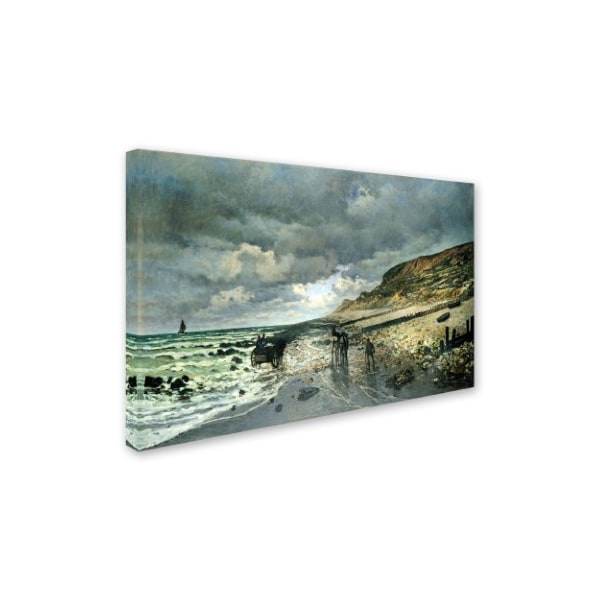 Monet 'La Pointe Del Heve At Low Tide' Canvas Art,12x19